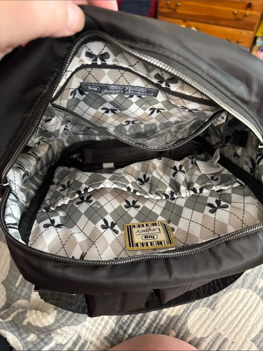 Like New! Lug Mini Puddle Jumper Backpack Legacy Collection in Black!